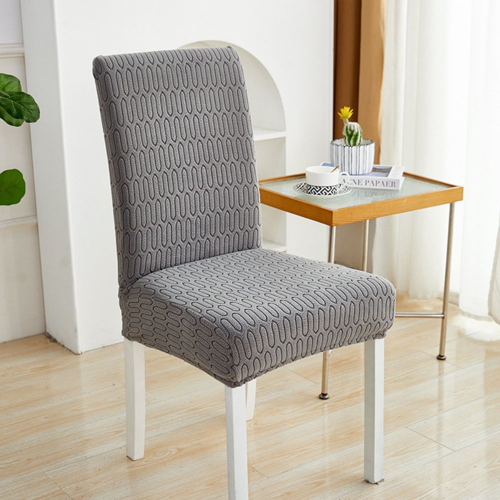 Housse de chaise élastique en jacquard Jacquessa