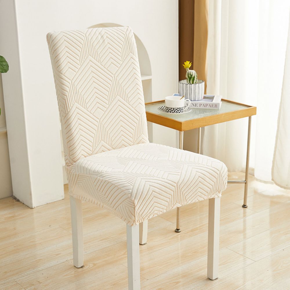 Housse de chaise élastique en jacquard Jacquessa