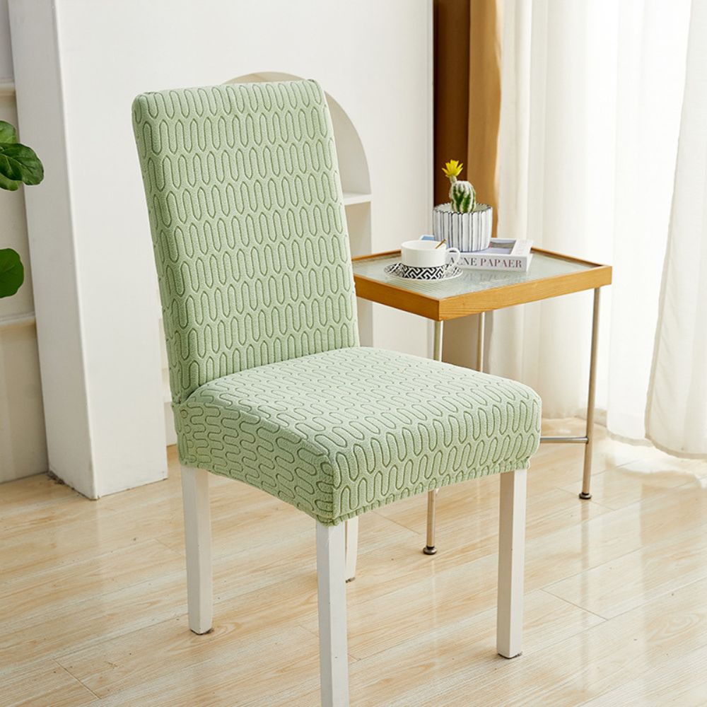 Housse de chaise élastique en jacquard Jacquessa