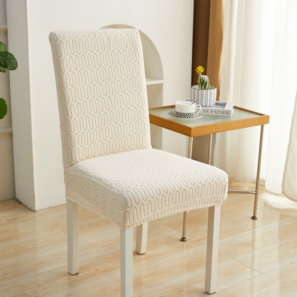 Housse de chaise élastique en jacquard Jacquessa