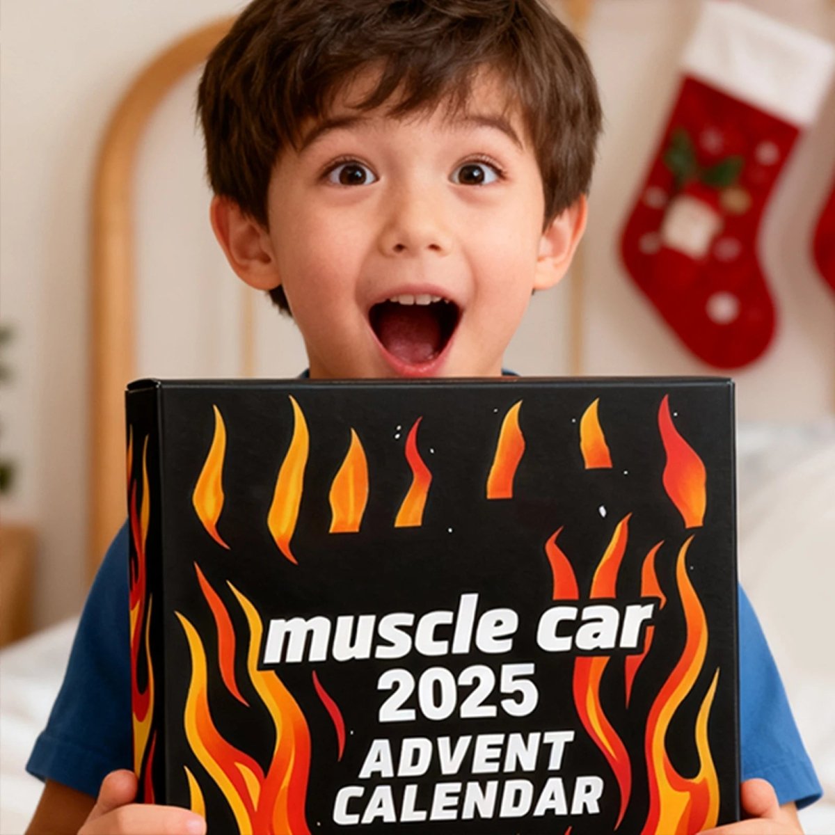 Calendrier de l'Avent pour enfants avec 24 véhicules pour Noël