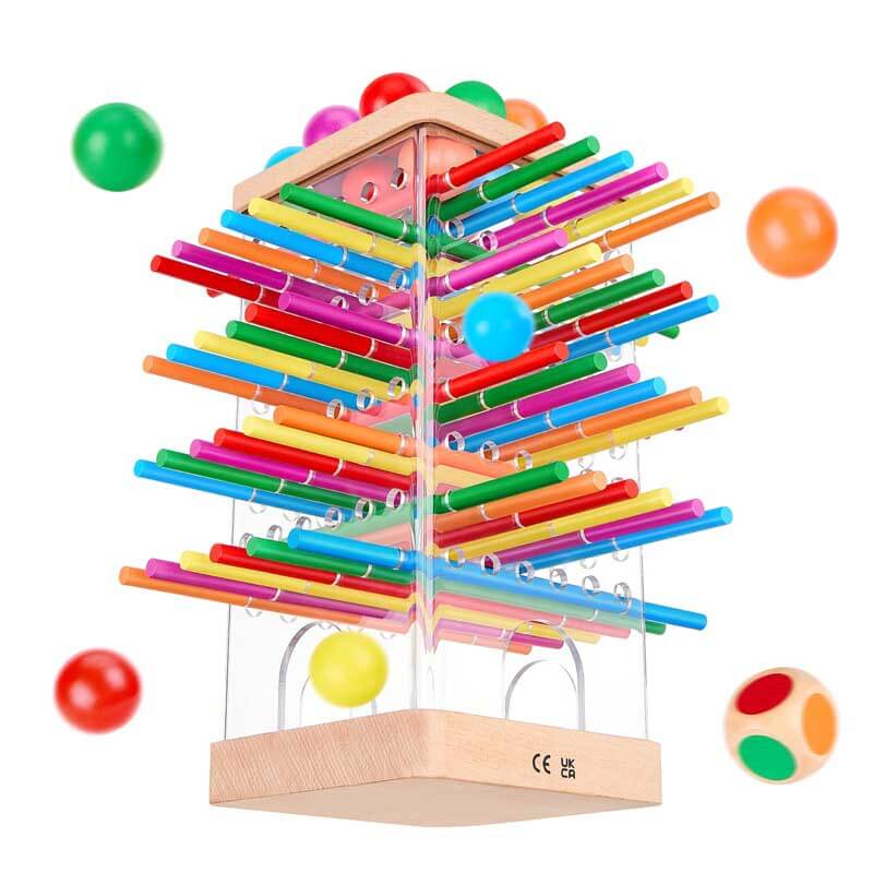 Jeu de société éducatif en bois pour enfants