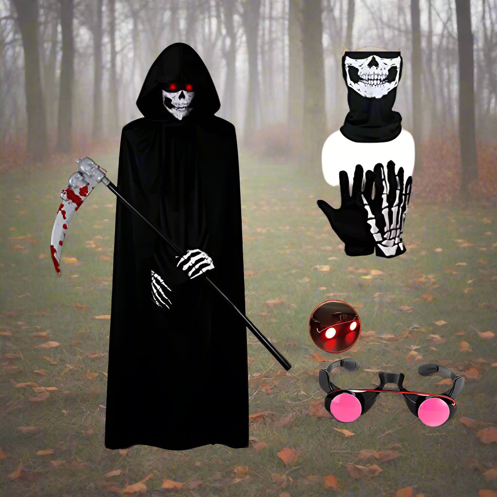 Costume d'Halloween pour enfants de la Faucheuse