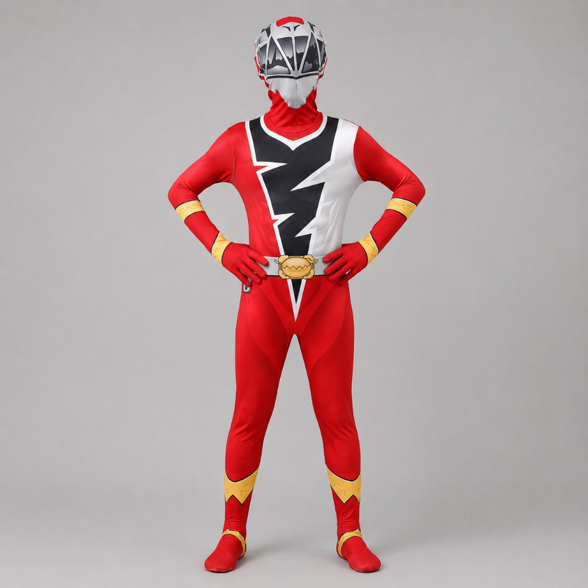 Costume d'Halloween pour enfants, combinaison de super-héros avec tissu extensible confortable