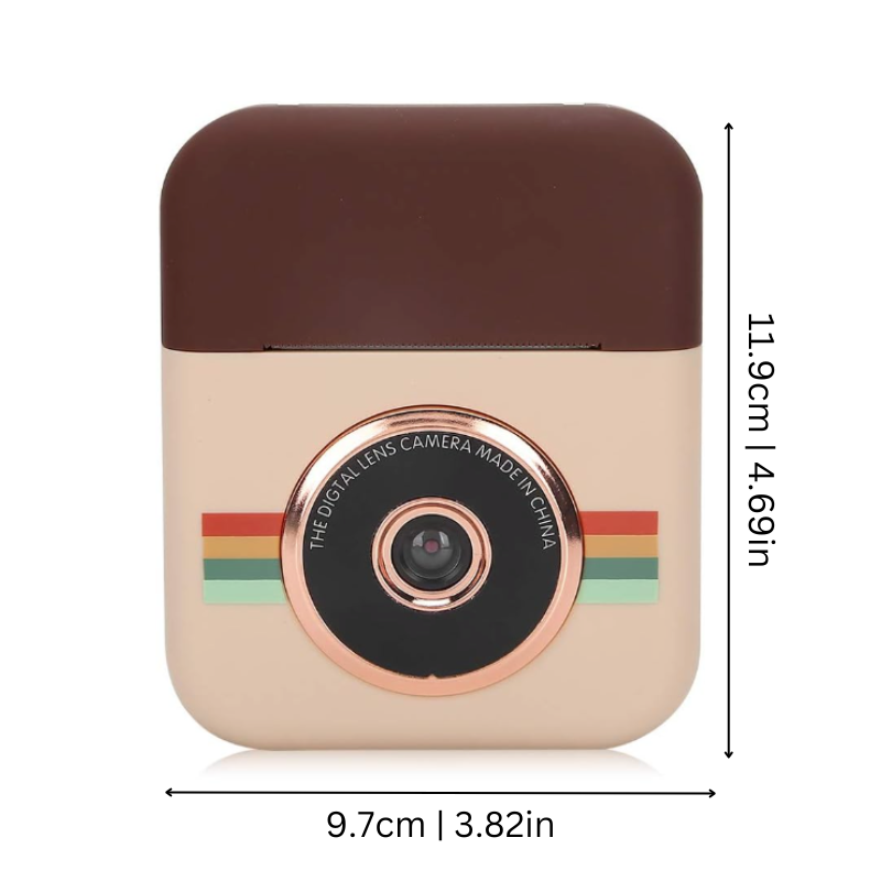 Appareil photo numérique à impression instantanée pour enfants avec papier thermique