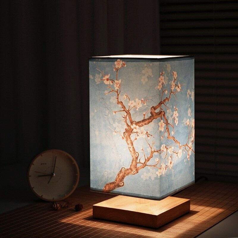 Lampe de table de chevet de style scandinave japonais pour éclairage ambiant