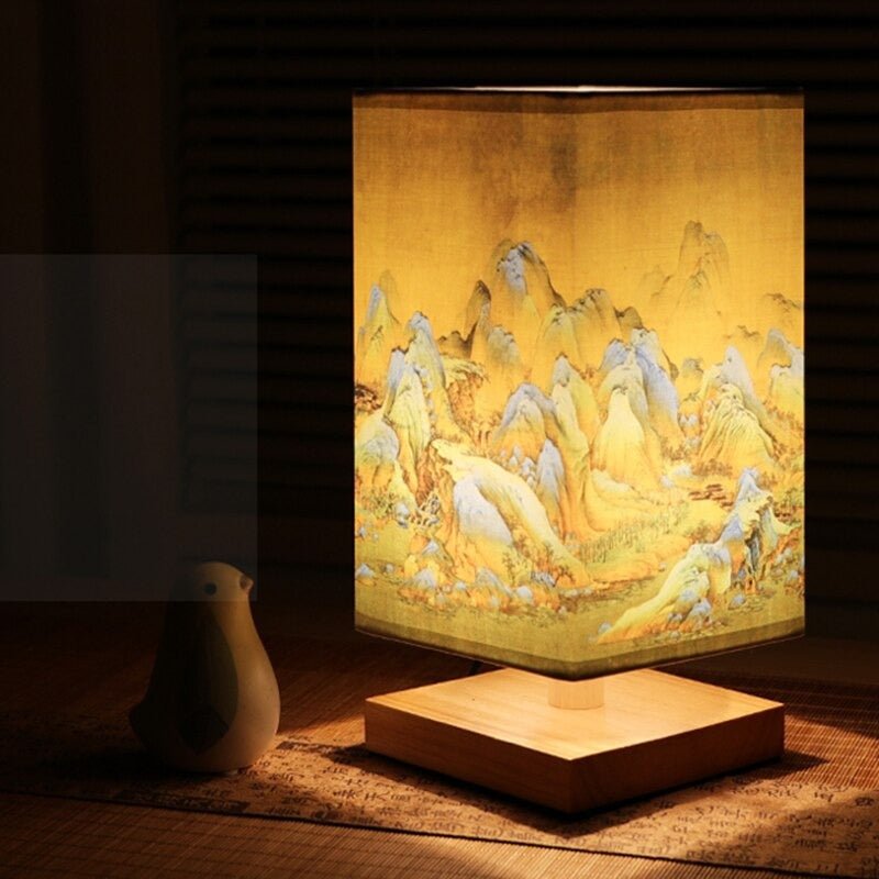 Lampe de table de chevet de style scandinave japonais pour éclairage ambiant