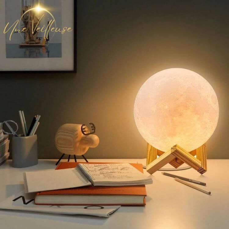 Lampe de table de chevet design - LunarLight™ Moon Lamp
