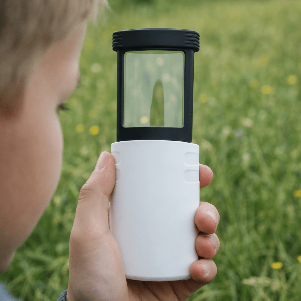 Loupe de poche LED pliable 4x pour la lecture et le bricolage