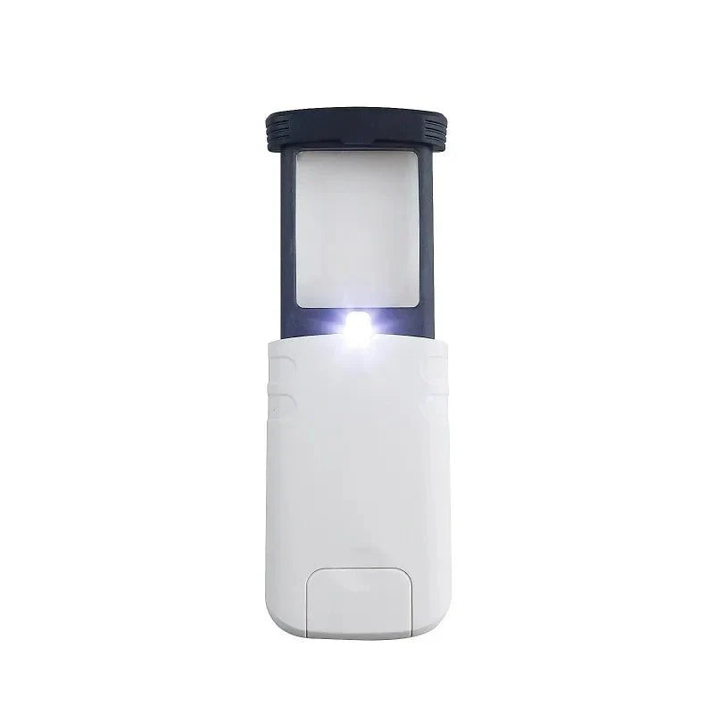 Loupe de poche LED pliable 4x pour la lecture et le bricolage