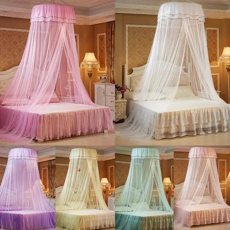 Moustiquaire en forme de dôme élégante avec décor de papillons lumineux
