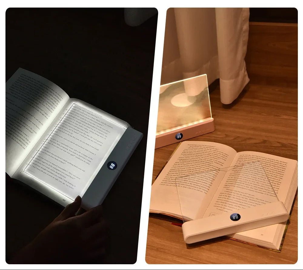 LUMIREAD – Lampe de lecture à panneau LED plat avec éclairage doux pour les yeux