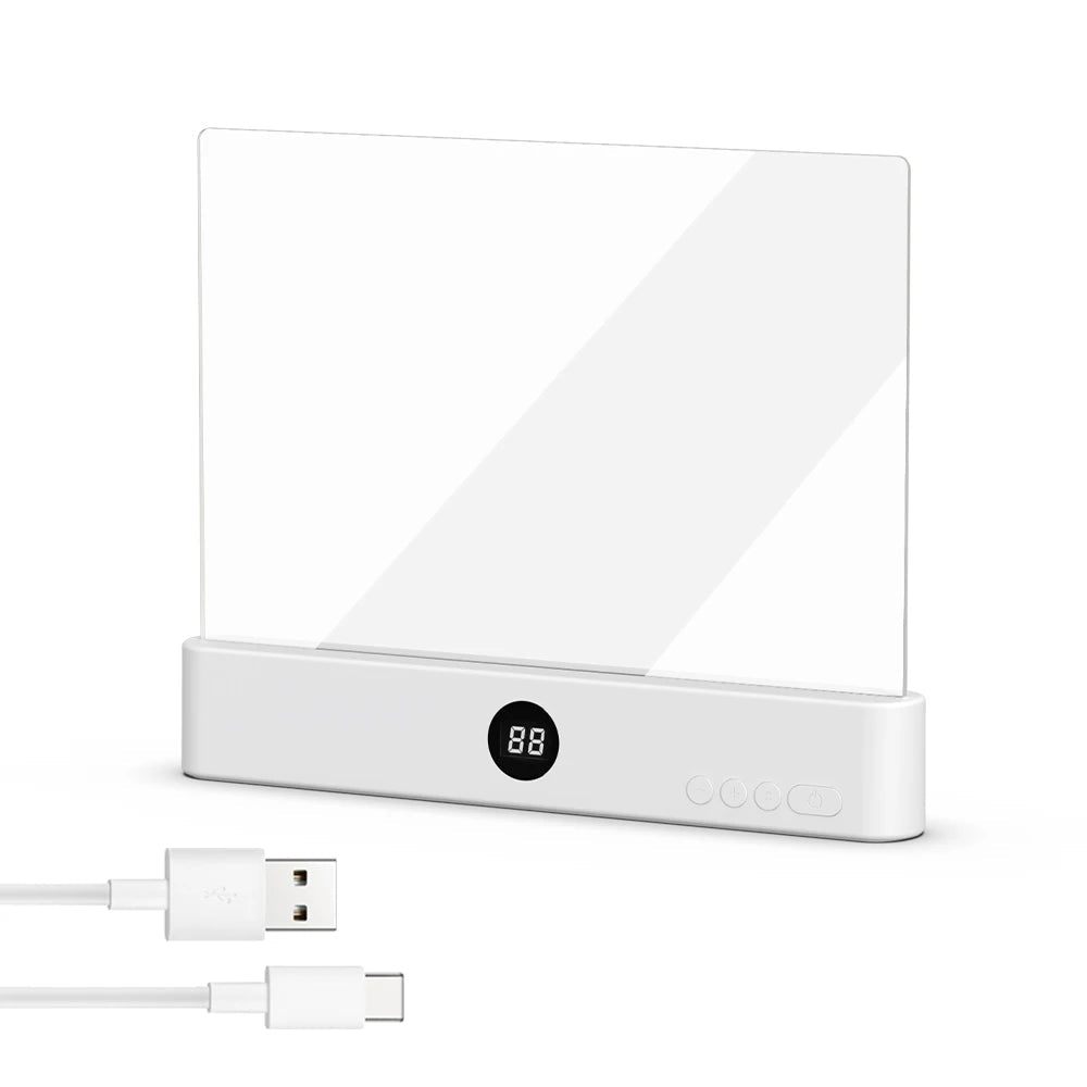 LUMIREAD – Lampe de lecture à panneau LED plat avec éclairage doux pour les yeux