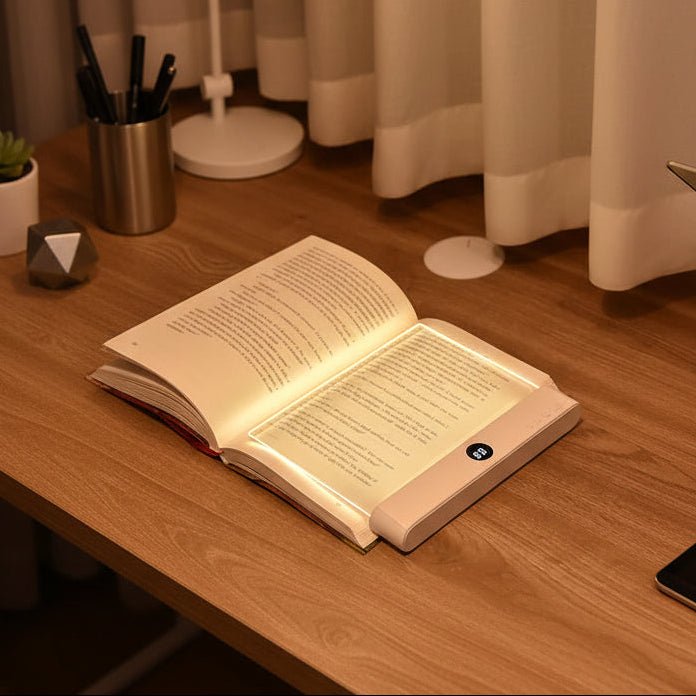 LUMIREAD – Lampe de lecture à panneau LED plat avec éclairage doux pour les yeux