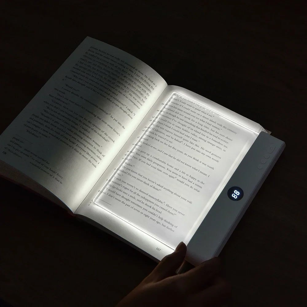 LUMIREAD – Lampe de lecture à panneau LED plat avec éclairage doux pour les yeux