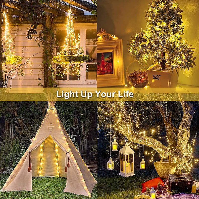 Guirlande lumineuse en fil de cuivre – Guirlande lumineuse LED