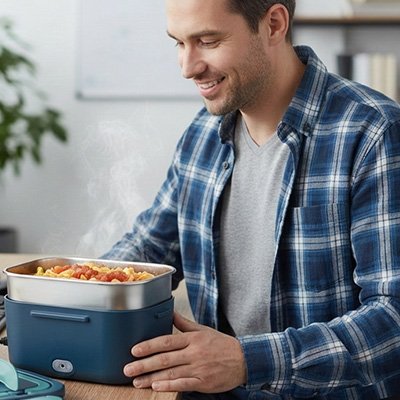 Boîte à lunch chauffante électrique | Nomad'Heat