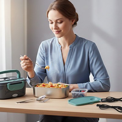 Boîte à lunch chauffante électrique | Nomad'Heat