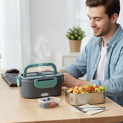 Boîte à lunch chauffante électrique | Nomad'Heat