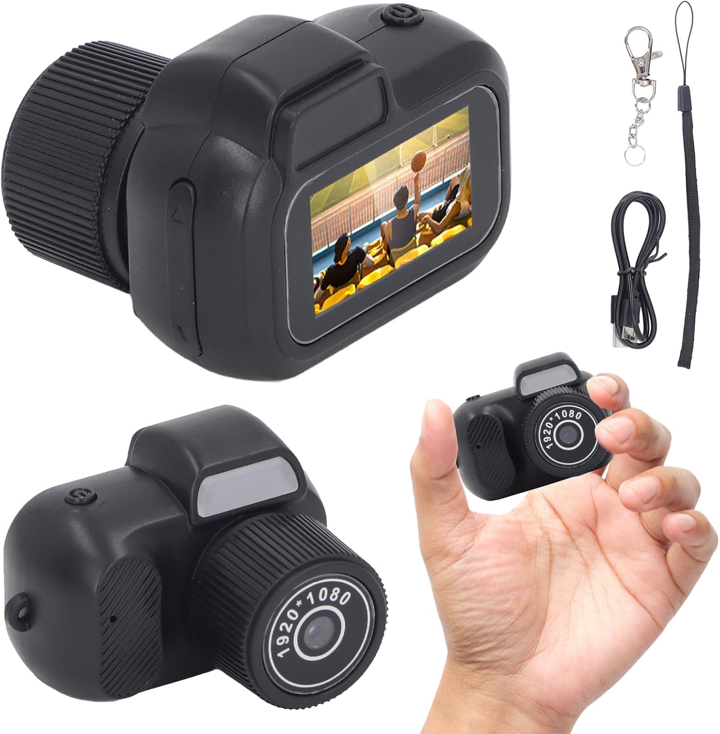 Mini appareil photo numérique compact 1080P avec écran couleur