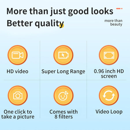 Mini appareil photo numérique compact 1080P avec écran couleur