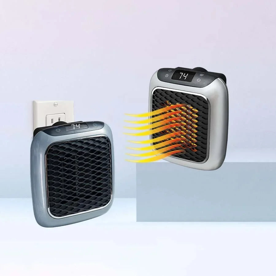 Radiateur électrique portable LuxuraHeat Luxe – compact 750 W, thermostat réglable et protections anti-surchauffe