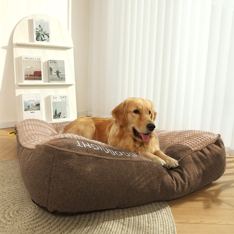 Coussin pour chien avec soutien de la tête et du cou