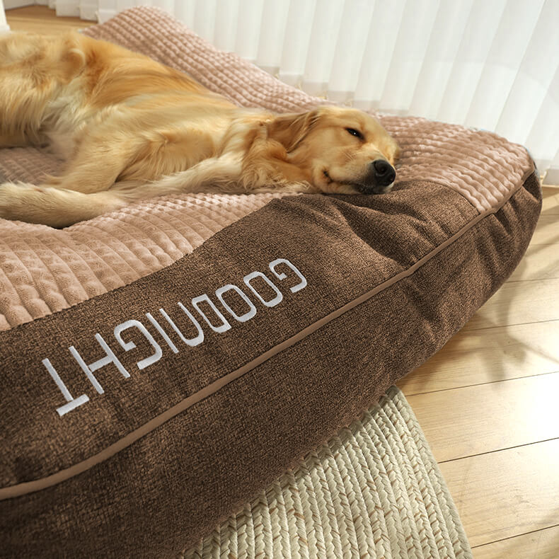 Housse amovible et lavable du coussin pour chien