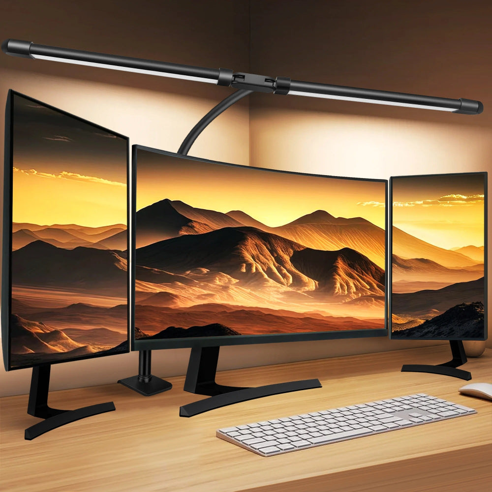 Lampe de bureau LED à double tête | Solution d'éclairage pour l'étude, le travail et le bureau