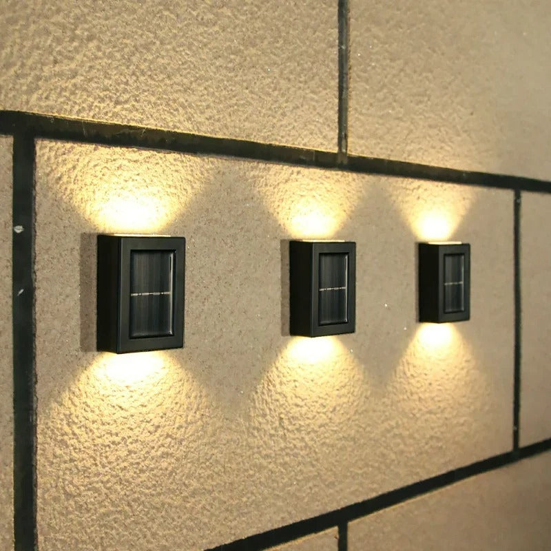 Lampe d'extérieur solaire LED sans fil Blanc chaud 3000K Résistant aux intempéries IP65 Capteur de mouvement Éclairage mural Terrasse Jardin Balcon Éclairage de jardin économe en énergie 8 heures d'autonomie de la batterie | Sansotis