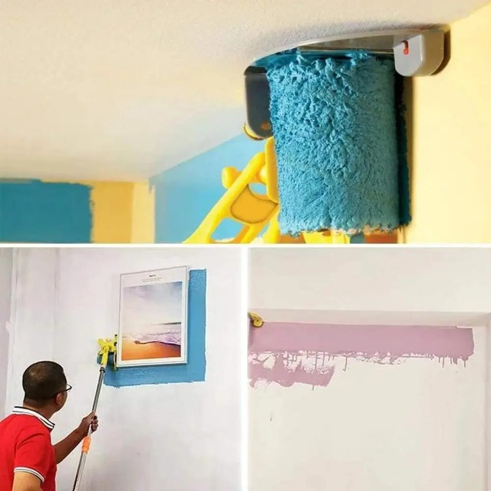 RollMate™ | Kit de Rouleau de Peinture Magique | Plus Rapide, Plus Propre, Résultats Professionnels
