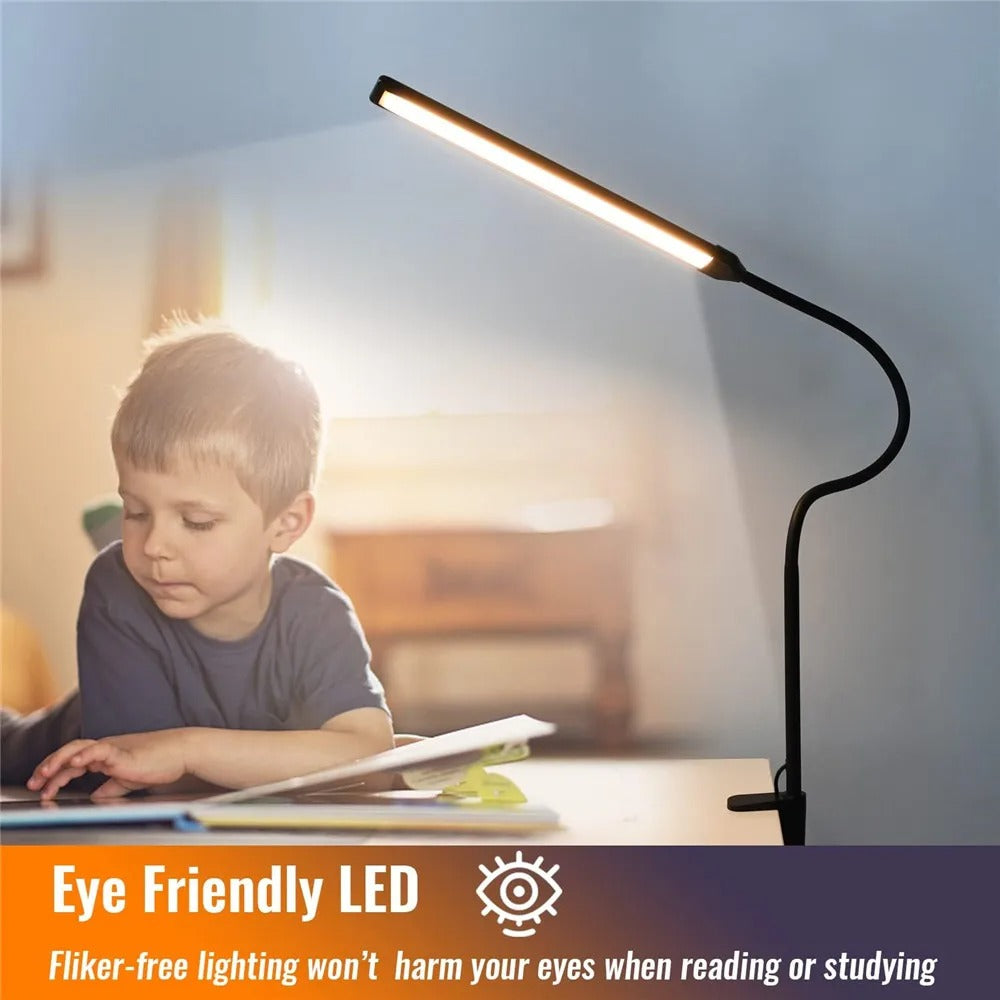 Lampe de bureau LED à double tête | Solution d'éclairage pour l'étude, le travail et le bureau