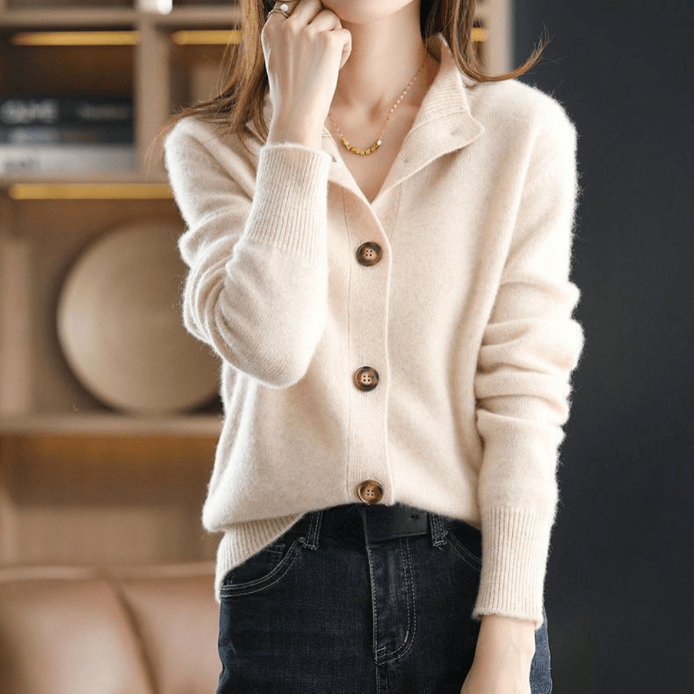 Darla – Cardigan en Cachemire pour Femme – Pièce Douce et Élégante à la Coupe Confortable