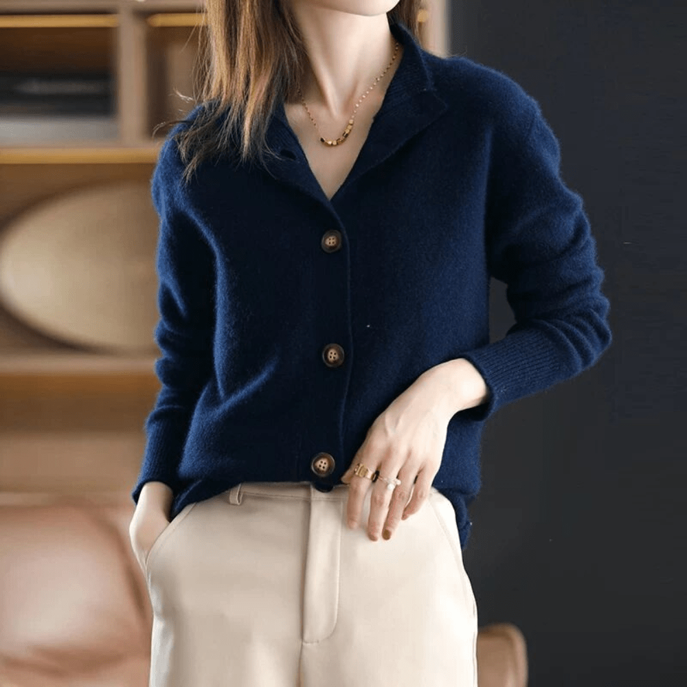 Darla – Cardigan en Cachemire pour Femme – Pièce Douce et Élégante à la Coupe Confortable