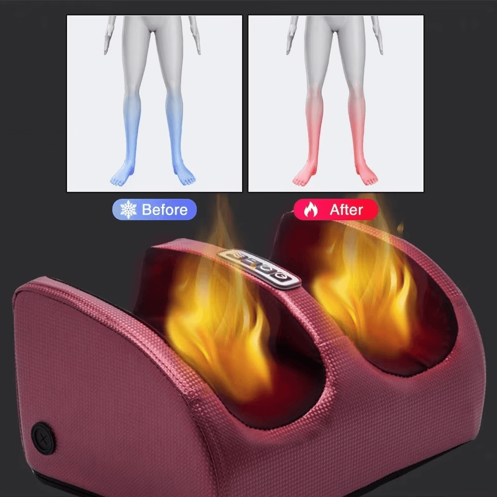 Masseur électrique pour les pieds 3D Shiatsu chauffant