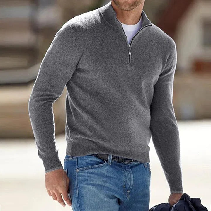 Pull zippé polyvalent pour homme pour un confort quotidien