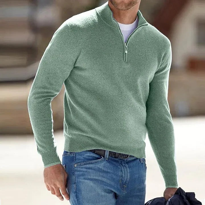 Pull zippé polyvalent pour homme pour un confort quotidien