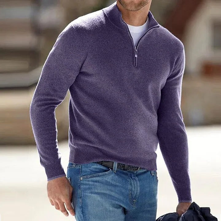 Pull zippé polyvalent pour homme pour un confort quotidien