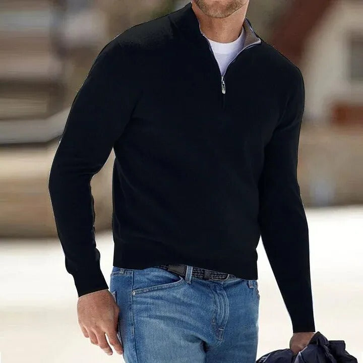 Pull zippé polyvalent pour homme pour un confort quotidien