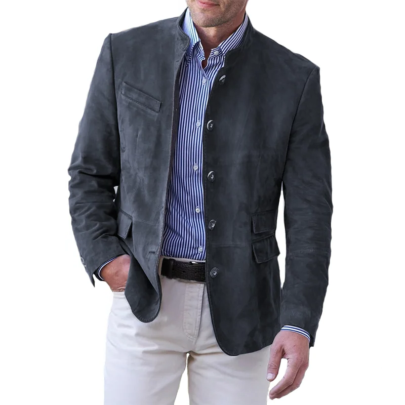 Veste boutonnée classique pour hommes – Vêtements d'extérieur élégants et durables