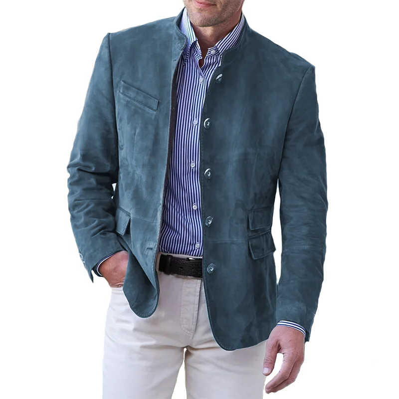 Veste boutonnée classique pour hommes – Vêtements d'extérieur élégants et durables