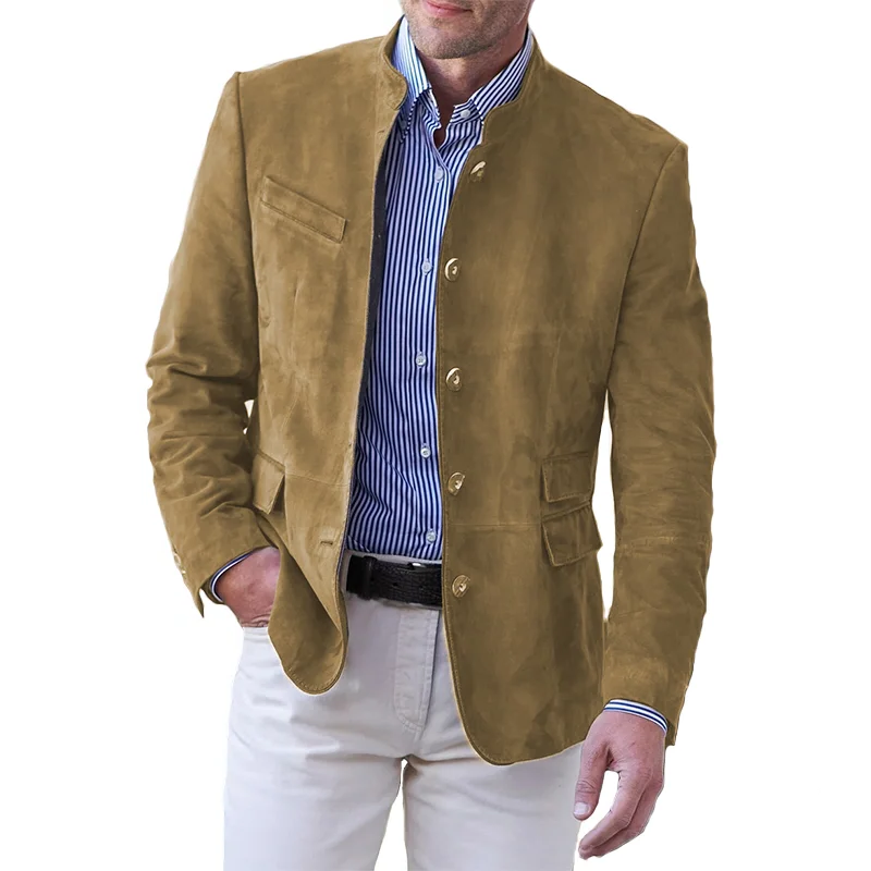 Veste boutonnée classique pour hommes – Vêtements d'extérieur élégants et durables