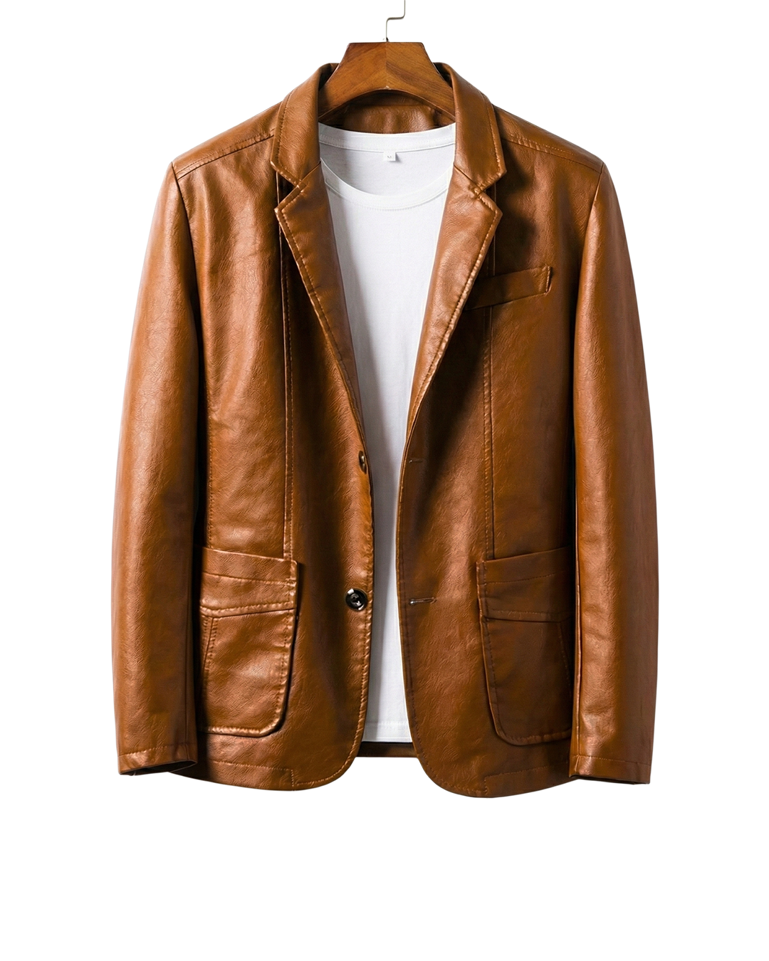 Veste ajustée classique boutonnée pour hommes