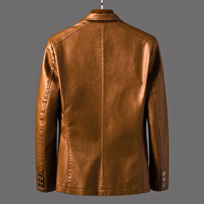 Veste ajustée classique boutonnée pour hommes