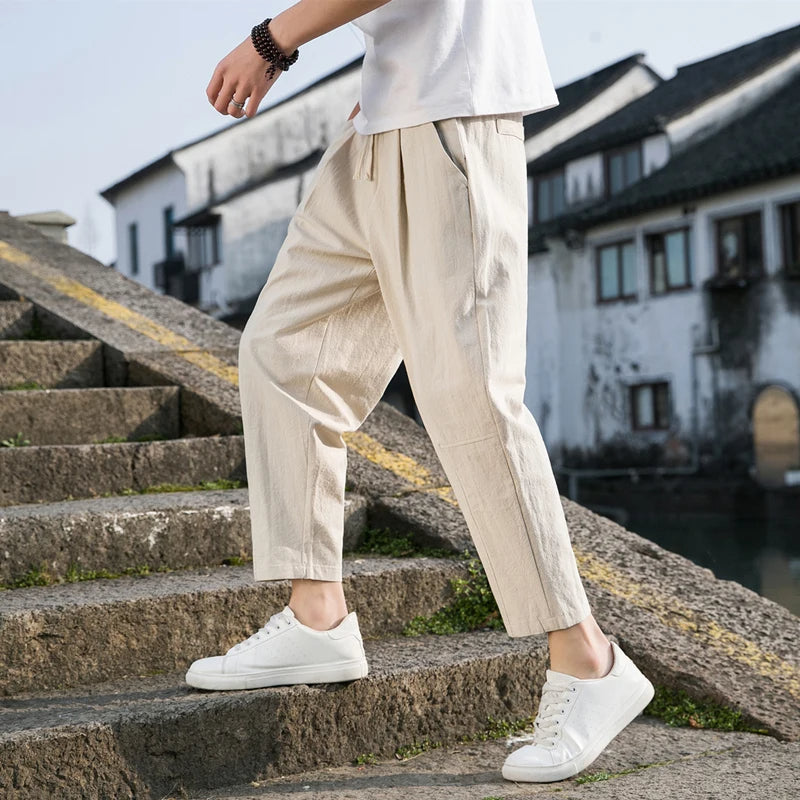 Pantalon confort coupe décontractée pour hommes - Style sans effort