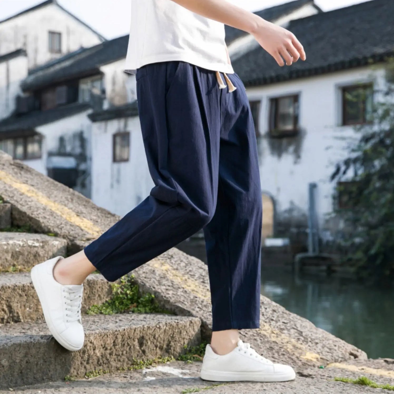 Pantalon confort coupe décontractée pour hommes - Style sans effort