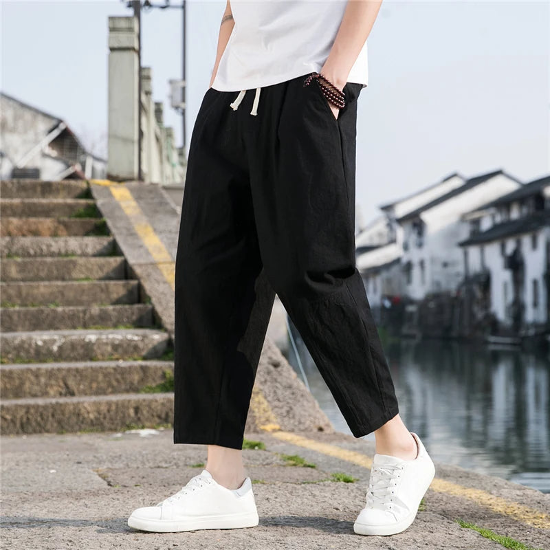 Pantalon confort coupe décontractée pour hommes - Style sans effort