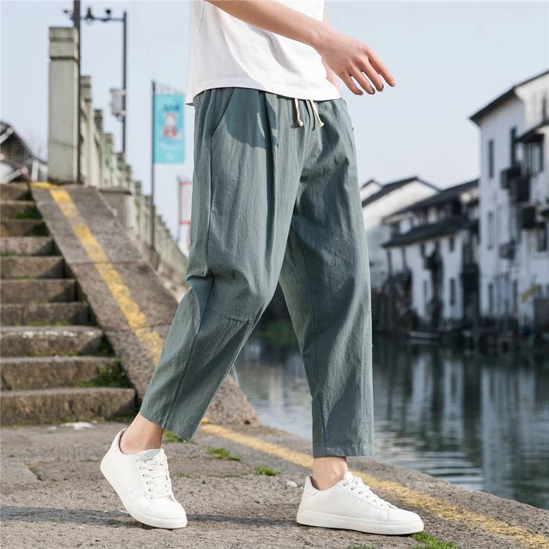 Pantalon confort coupe décontractée pour hommes - Style sans effort