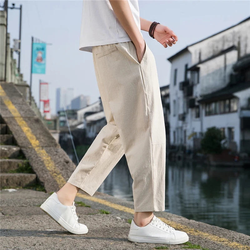 Pantalon confort coupe décontractée pour hommes - Style sans effort