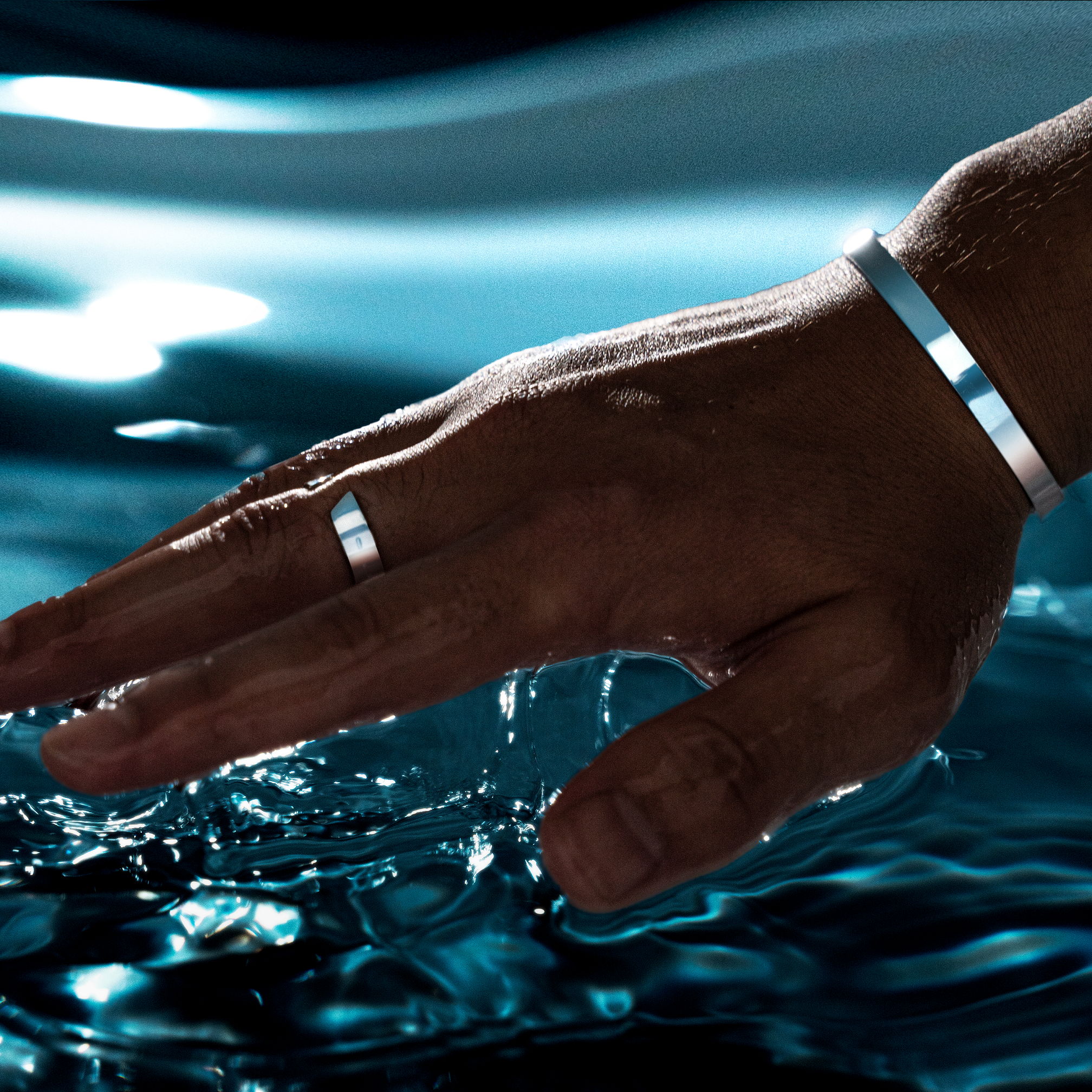 Bague ouverte robuste pour hommes